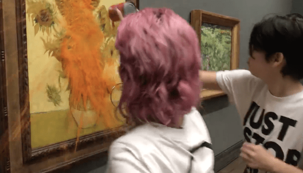Klimaextremisten beschmieren Van Goghs Sonnenblumen
