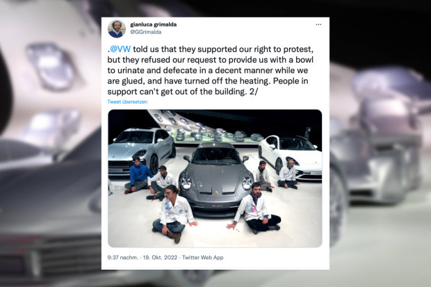 Wissenschaftler-Rebellen kleben sich bei VW fest – mit allzu menschlichen Problemen