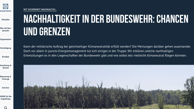 Wie die Bundeswehr zur „GreenArmy“ werden könnte