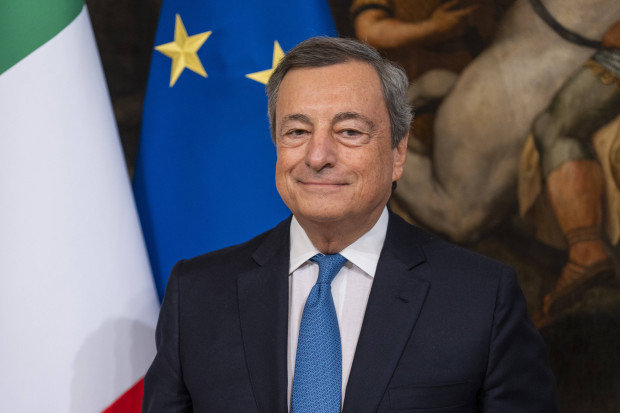 Mario Draghi als EU-Sondergesandter in Brüssel im Gespräch