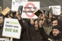 In Hamburg demonstrieren Tausende radikale Muslime gegen eine Koranverbrennung