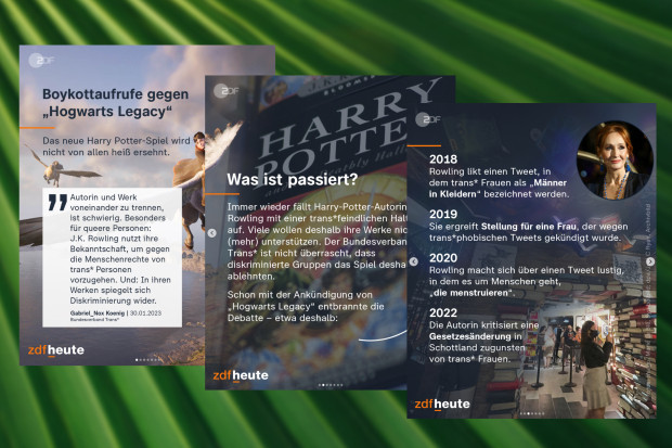 ZDF beteiligt sich an Hetze gegen die Autorin JK Rowling