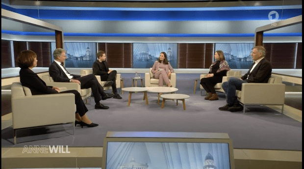 Linker fordert bei Anne Will die saarländische Lösung für die Ukraine