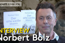 Wie arm wäre die Welt ohne den alten weißen Mann und die weiße Frau: Interview mit Norbert Bolz