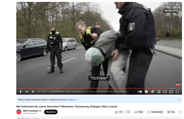 Schmerzensschreie für das Klima