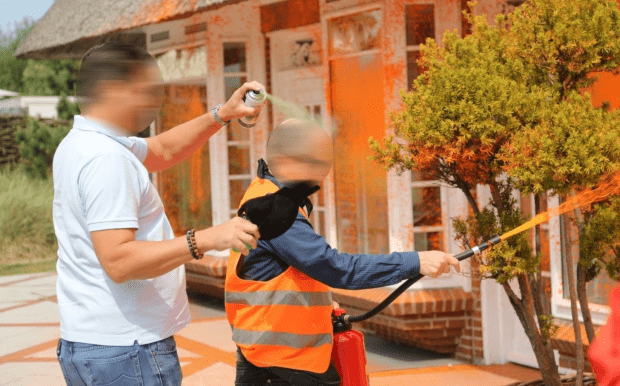 Sylter besprühen nun ihrerseits Klimaextremisten mit Farbe