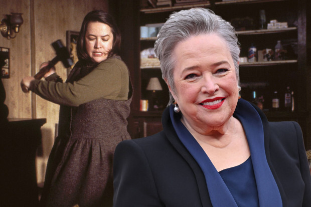 Das schreckliche Monster aus Misery mit dem Hammer in der Hand