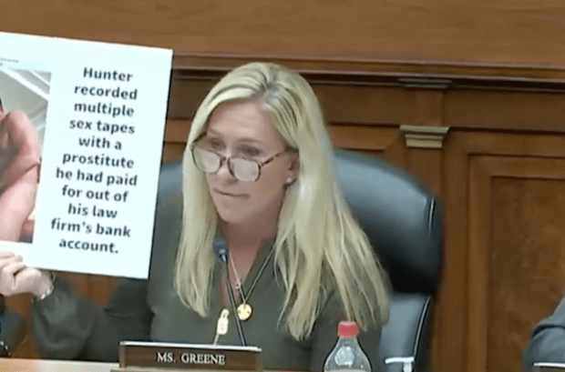 Der nackte Präsidentensohn im US-Kongress