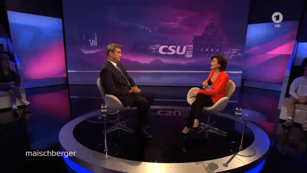 Bei Maischberger: Söders unglaubwürdiges Austeilen an alle