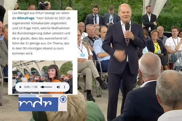 MDR gibt grüne Pressereferentin als zufällige Passantin aus