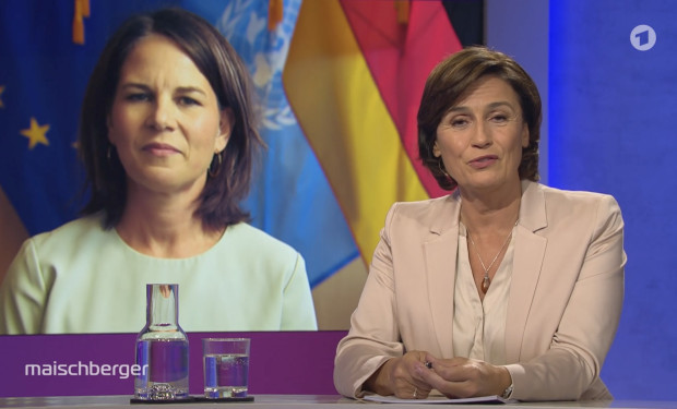 Bei Maischberger: Im deutschen TV verhält sich Baerbock ungewohnt diplomatisch und stottert sich durch