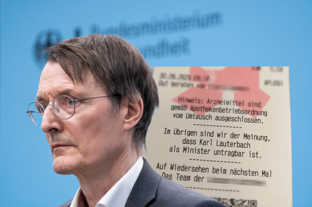 Mit Kassenbons gegen Lauterbach
