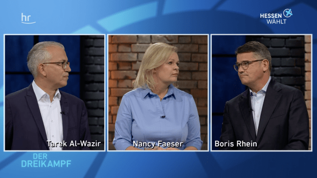 TV-Triell: Faeser bleibt bei der Hessenwahl Statistin