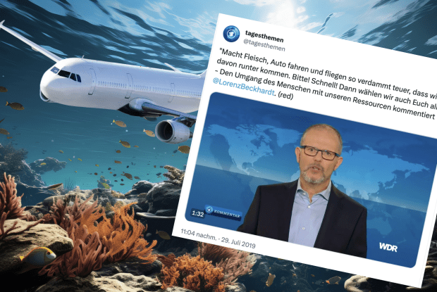 ARD-Redakteur fordert „verdammt teures“ Fliegen und fliegt in Luxusurlaub