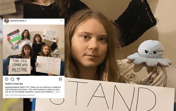 Greta Thunberg unterstützt die Hamas und wirbt mit Nazi-Symbol