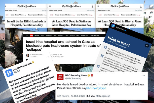 Wie Medien sofort Israel beschuldigten, statt nachzuprüfen