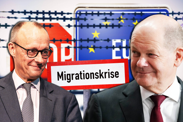 Olaf Scholz löst am Montag die Flüchtlingskrise – medial