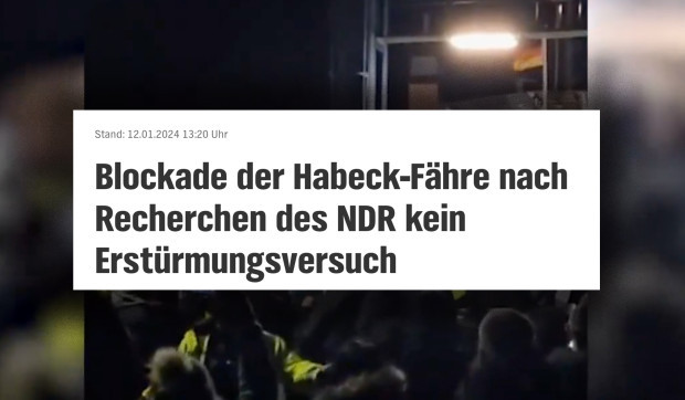 Kein „Erstürmungsversuch“ der Habeck-Fähre – die nächste Schwindel-Blase platzt
