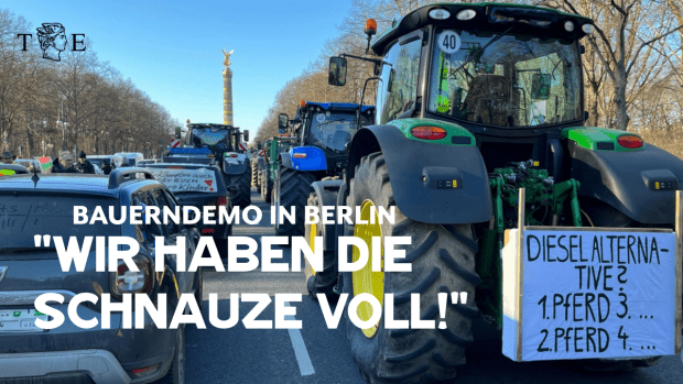 „Wir haben die Schnauze voll“: Der Bauernprotest in Berlin