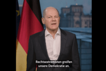 Olaf Scholz sieht sich von Rassisten umzingelt