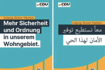 Viel Kritik an CDU wegen Wahlplakaten auf Arabisch