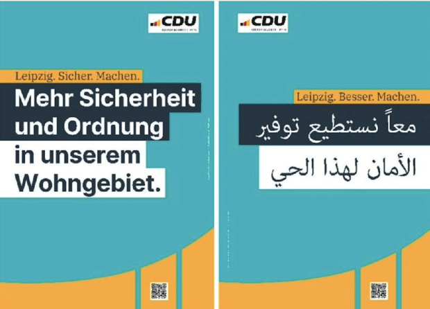 Massive Kritik an CDU wegen Wahlplakaten auf Arabisch