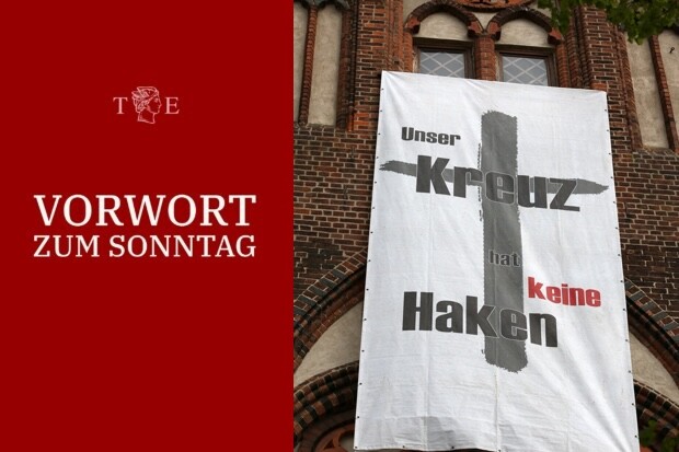 Die Haken am Kreuz der evangelischen Pharisäerkirche