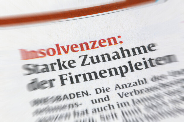 Zahl der Firmenpleiten steigt noch stärker als erwartet
