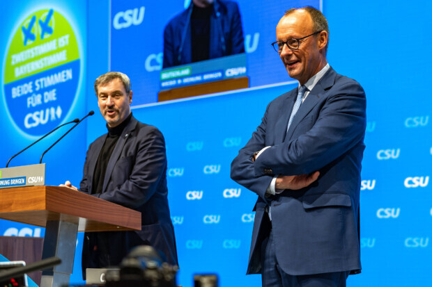 CDU/CSU im Wahlkampf: Leihstimmen-Warnung und EU-Kritik