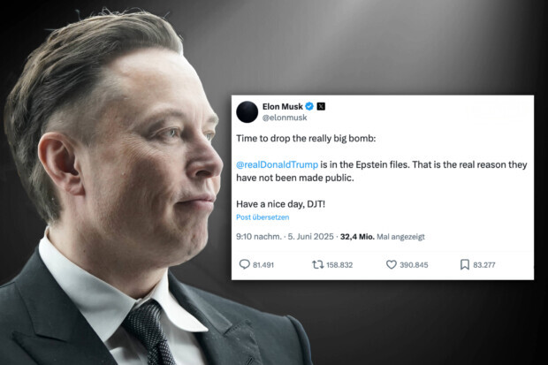 Elon Musk behauptet: Donald Trump wird in den Epstein-Files genannt
