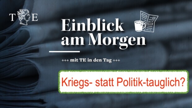 Kriegstüchtigkeit sagen, die anderen an die Front schicken, daheim gesundbeten