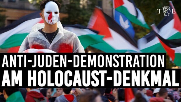 Antijüdische Demonstration startet am Holocaust-Denkmal