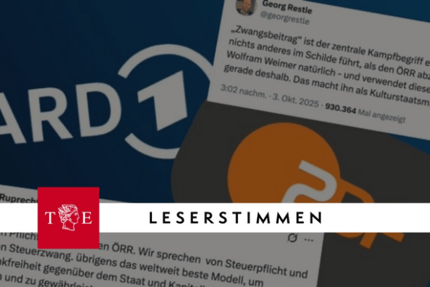 Leserstimmen: Der Begriff „Zwangsbeitrag“ ist „ultrarechts“: Wie nennen wir es dann?