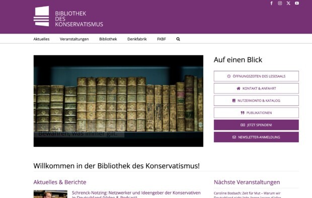 Verbannung für konservative Literatur