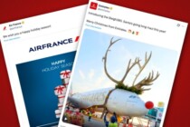 „Das Schicksal liebt Ironie“: Emirates wünscht Frohe Weihnachten – Air France Frohe Feiertage