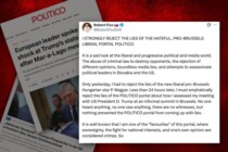 Fico kontra Politico: „Glatte Lügen“ über sein Treffen mit Trump