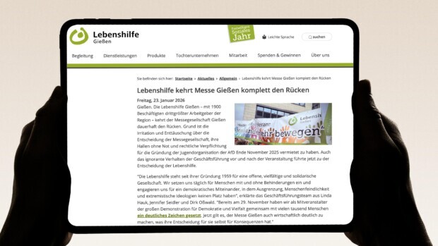 Wie die „Lebenshilfe“ versucht, eine Messe unter Druck zu setzen