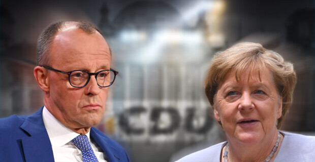Angela Merkel sucht Friedrich Merz auf dem Parteitag heim