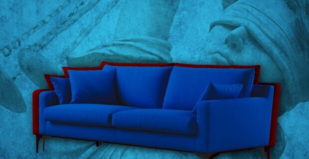 Ein blaues Sofa macht uns Ärger und mächtige Feinde