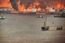 Der Welt-Energie-Krieg: Auch Putins Ölhafen brennt