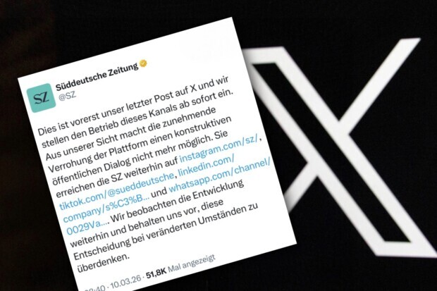 Süddeutsche verabschiedet sich von X: Vorerst