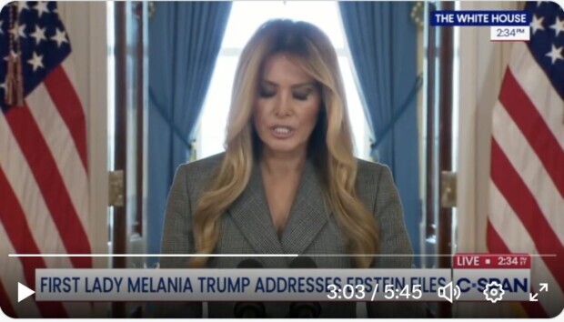 Pädophilie-Krimi Epstein: Melania Trump geht in die Offensive 