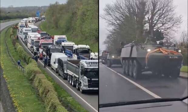Dieselpreise: Irische Bauern und Trucker blockieren Häfen – Regierung setzt Militär ein