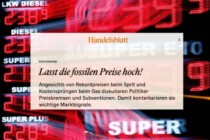 Handelsblatt: Zynische Freude über Spritpreis-Explosion