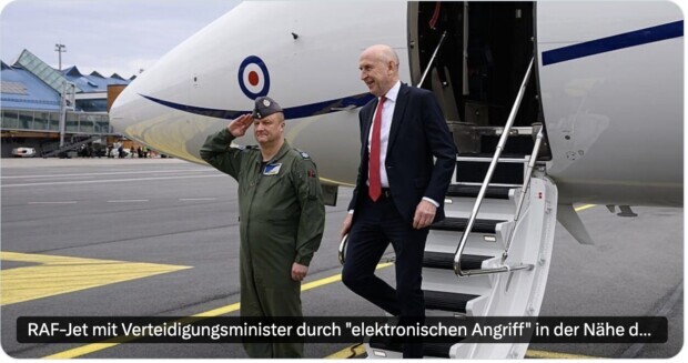 Wieder ein GPS-Angriff? Britischer Verteidigungsminister alarmiert