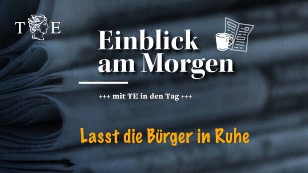 Politik raus aus dem Leben der Bürger