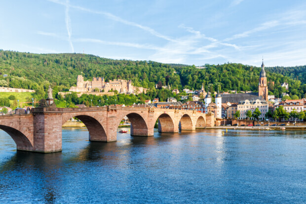 Windräder als Heidelberger Stadtsilhouette