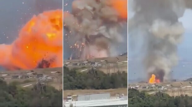 Gewaltige Explosion in Rüstungsfabrik KNDS Ammo Italy bei Rom