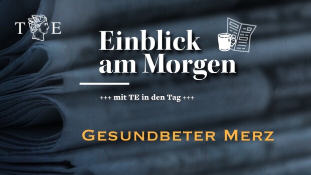 Merz: Trompeten, nichts liefern und gesundbeten