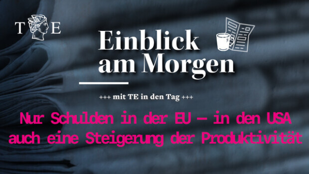 Nur Schulden in der EU – in den USA auch eine Steigerung der Produktivität